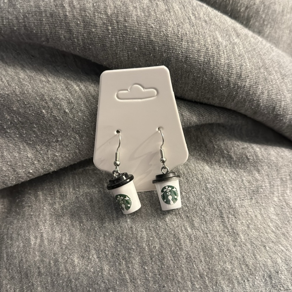🛍️BUNDLE 3 for $17 COFFEE cute earrings kawaii food animal - Picture 1 of 2